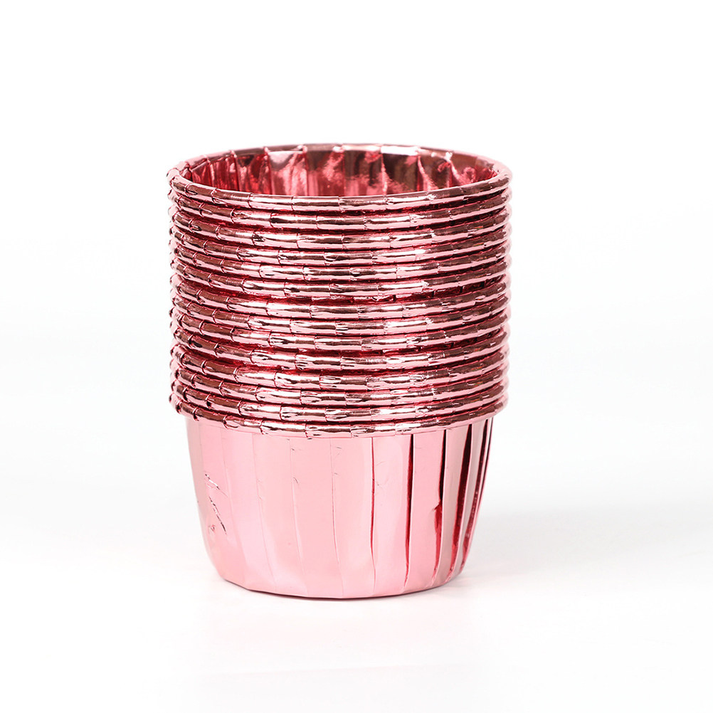 Plastic Cup 50Pcs - 50Pcs Disposable Paper Cake Cups Double-Sided