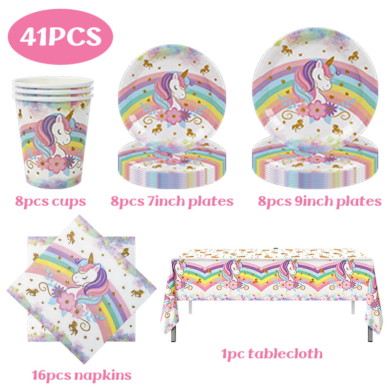 Unicorn Theme Birthday Decorat - огляд і ціна Table Cloth Disposable