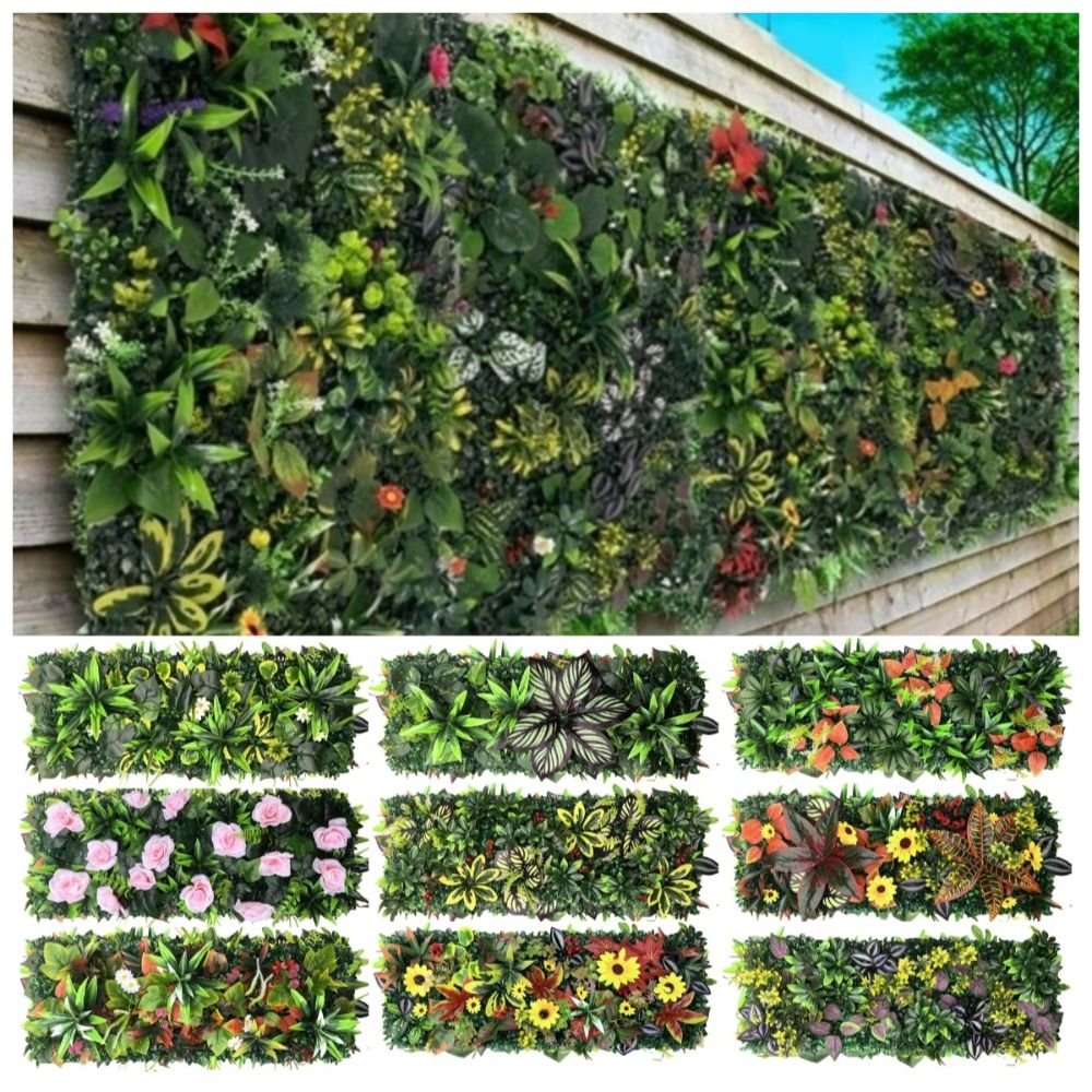 DIY Artificial Plant Wall Pane - огляд і ціна Flower Wall Panel