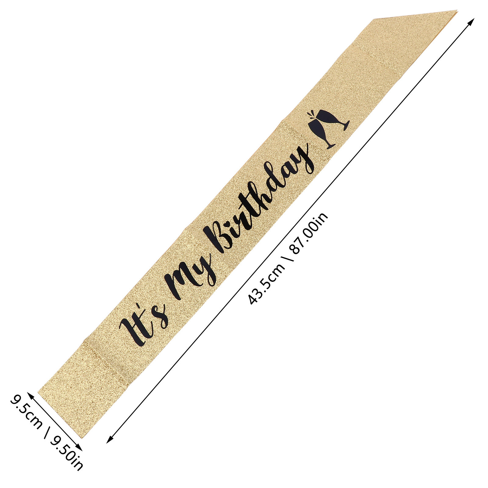 1 pc Birthday Shoulder Sash Gl - огляд і ціна Birthday Sash Glitter