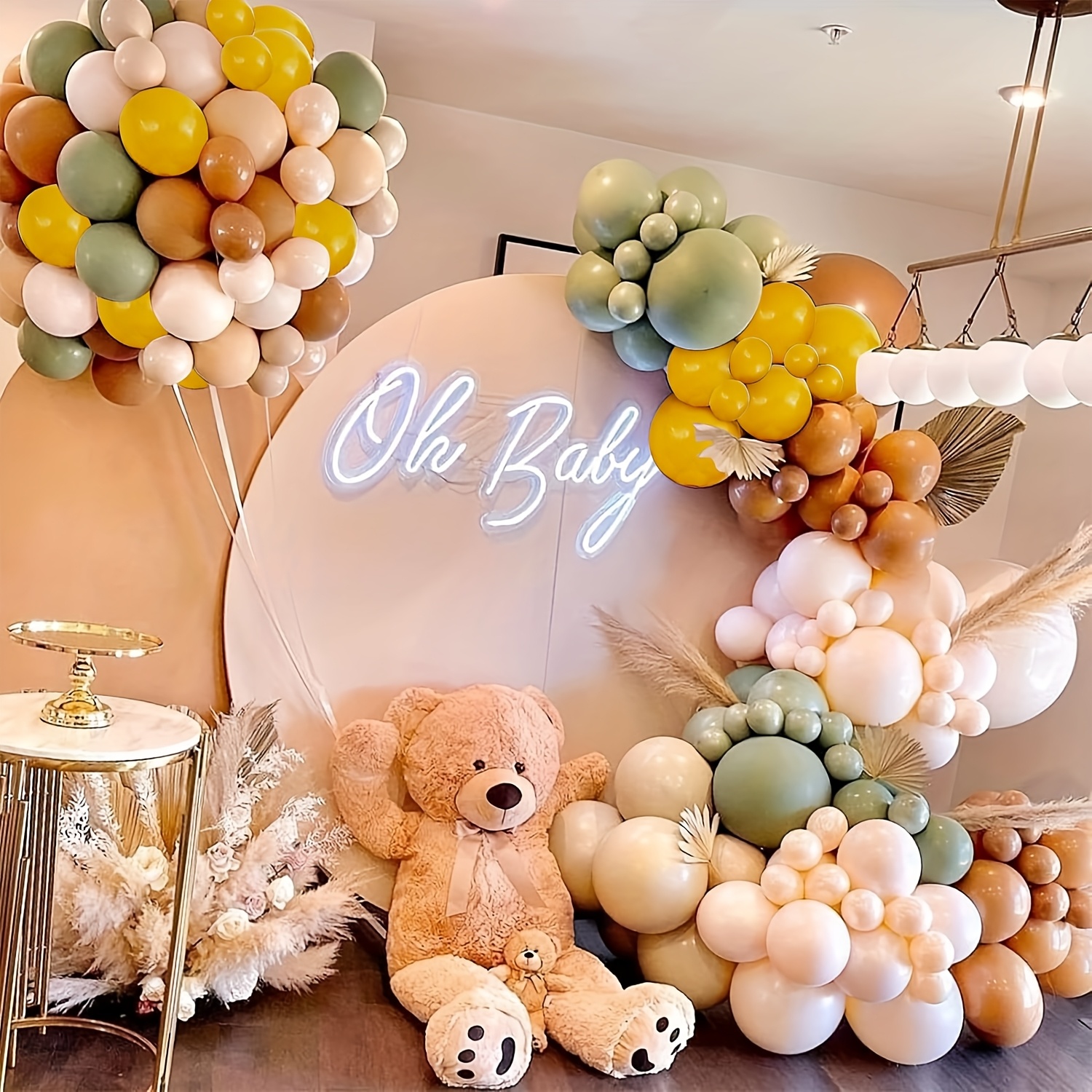 146pcs Sage Green Yellow Ballo - огляд і ціна Balloon Arch Kit