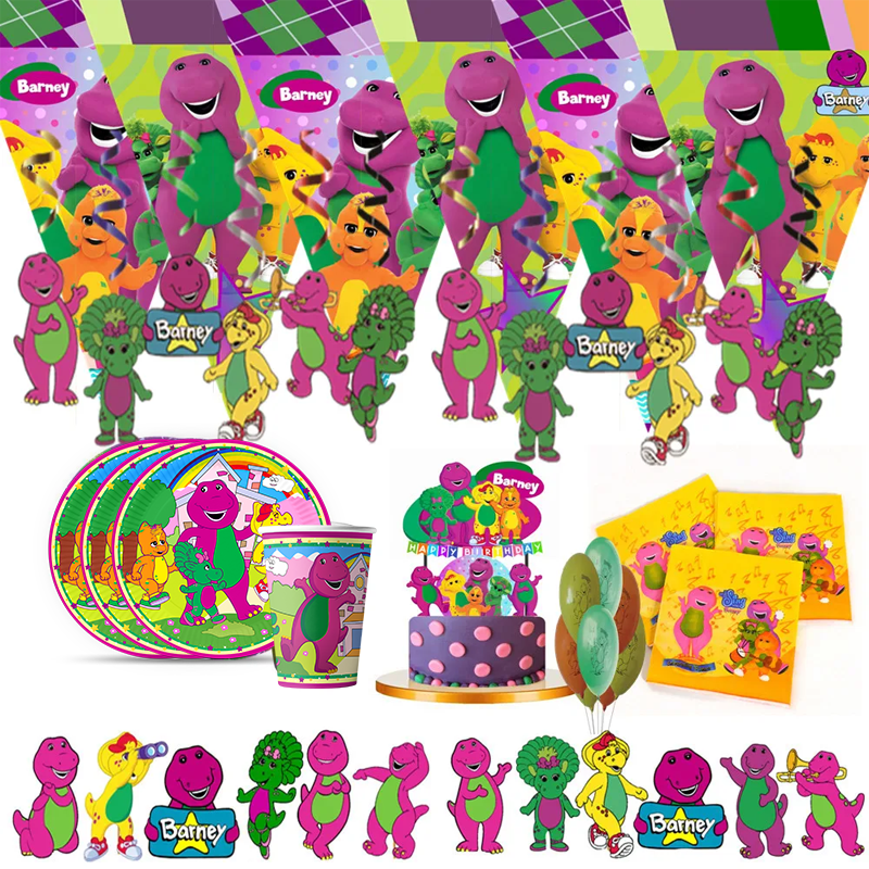 Dinosaur Barney Party Supplies - огляд і ціна Table Cloth Disposable