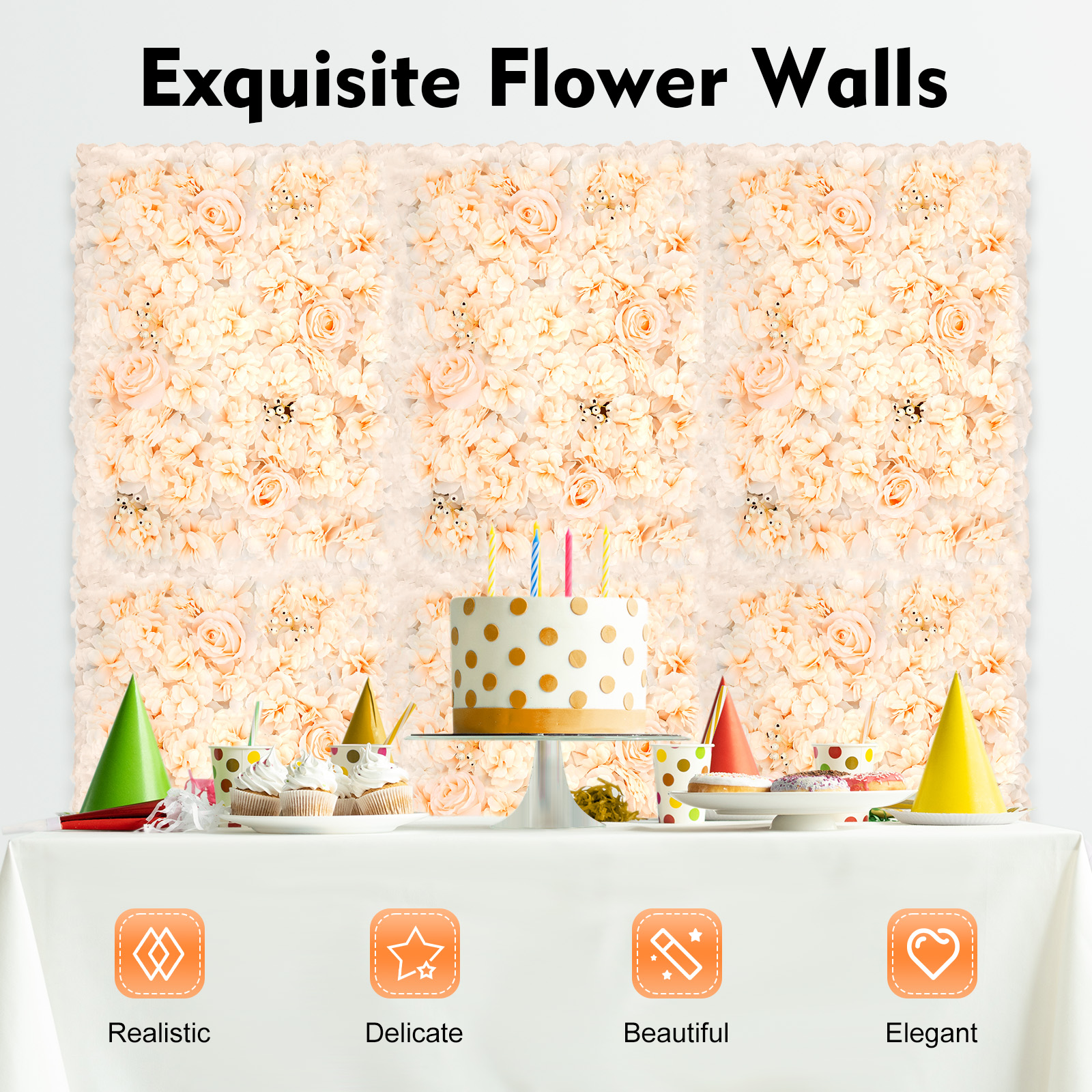 Event Background Decorative Pa - огляд і ціна Flower Wall Panel