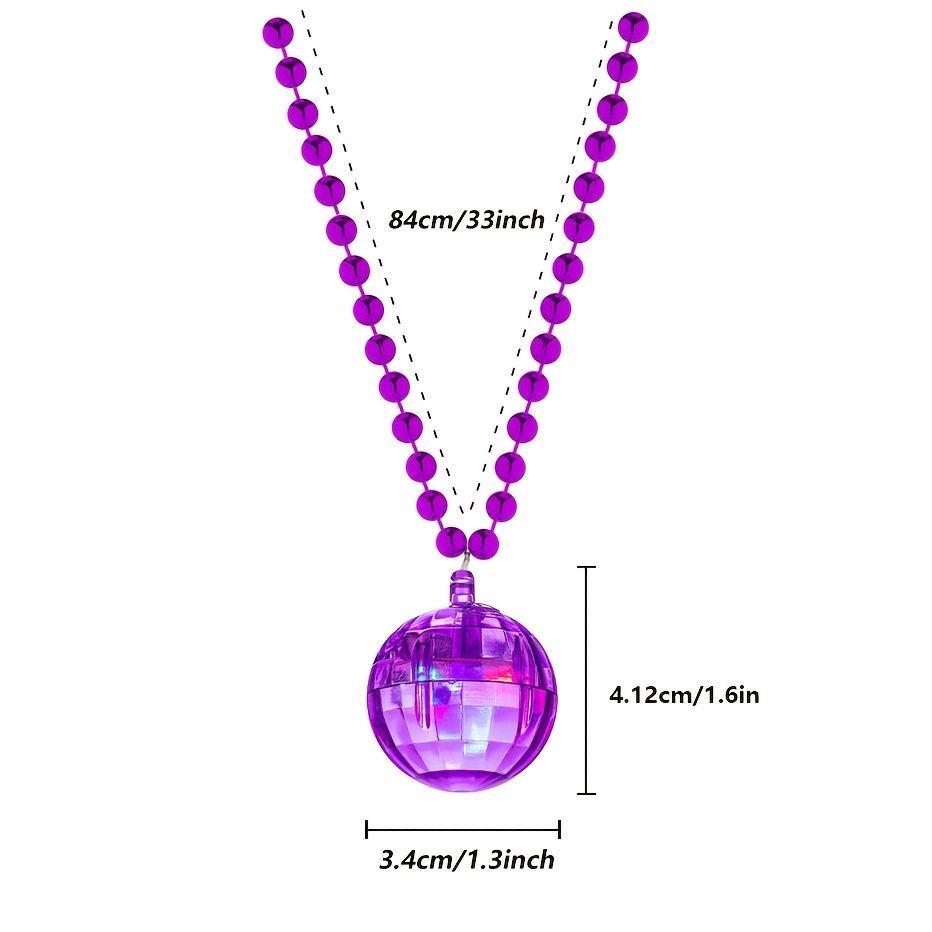 6Pcs LED Disco Ball Necklaces  - огляд і ціна Cotton Candy Cone