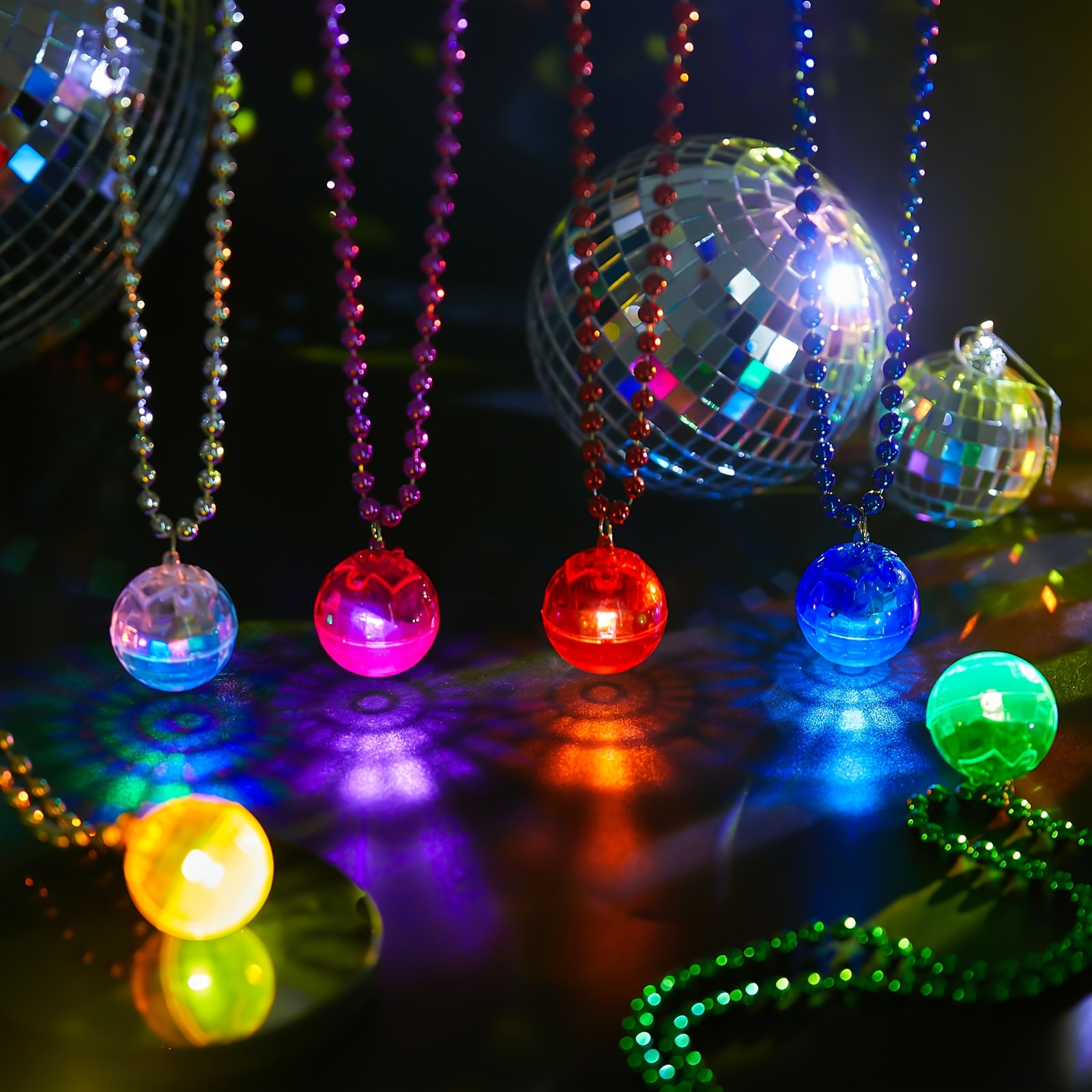 6Pcs LED Disco Ball Necklaces  - огляд і ціна Cotton Candy Cone