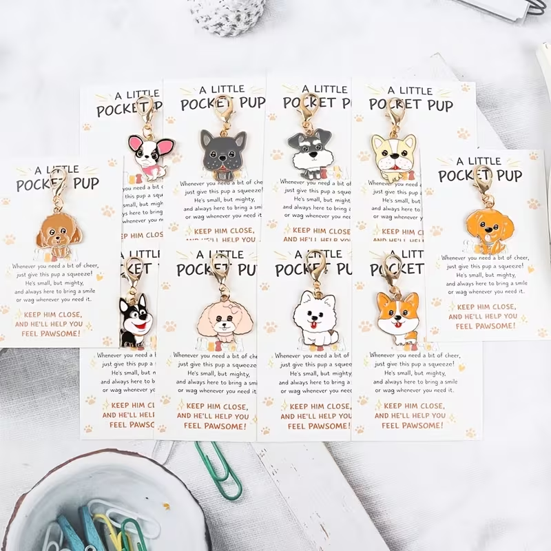 10 Cute Cartoon Puppy Keychain - огляд і ціна Supply Event