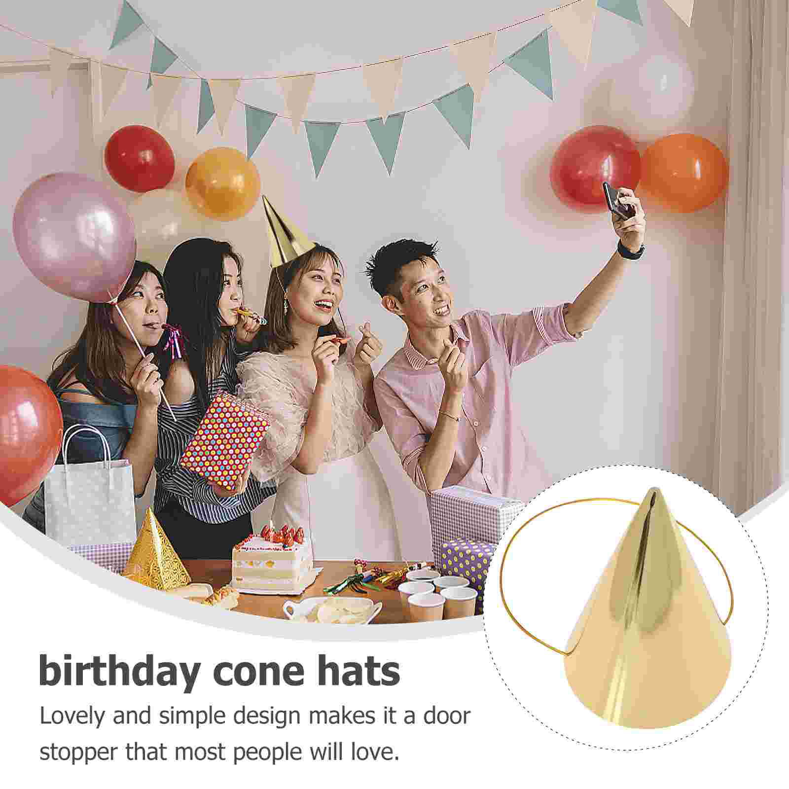  8 Pcs Birthday Hat Celebratio - огляд і ціна Party Hat Cone