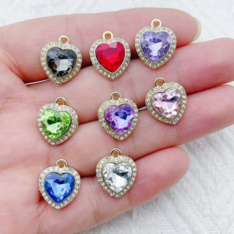 10pcs heart-shaped inlaid colo - огляд і ціна Event Party