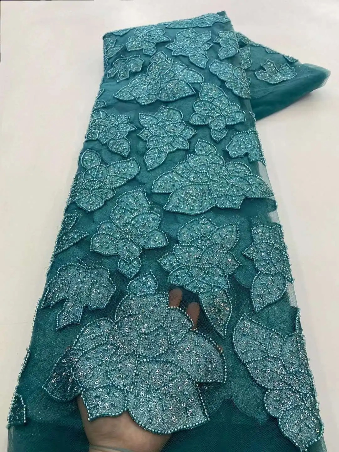 African Beaded Lace Tulle Fabr - огляд і ціна Glitter Tablecloth