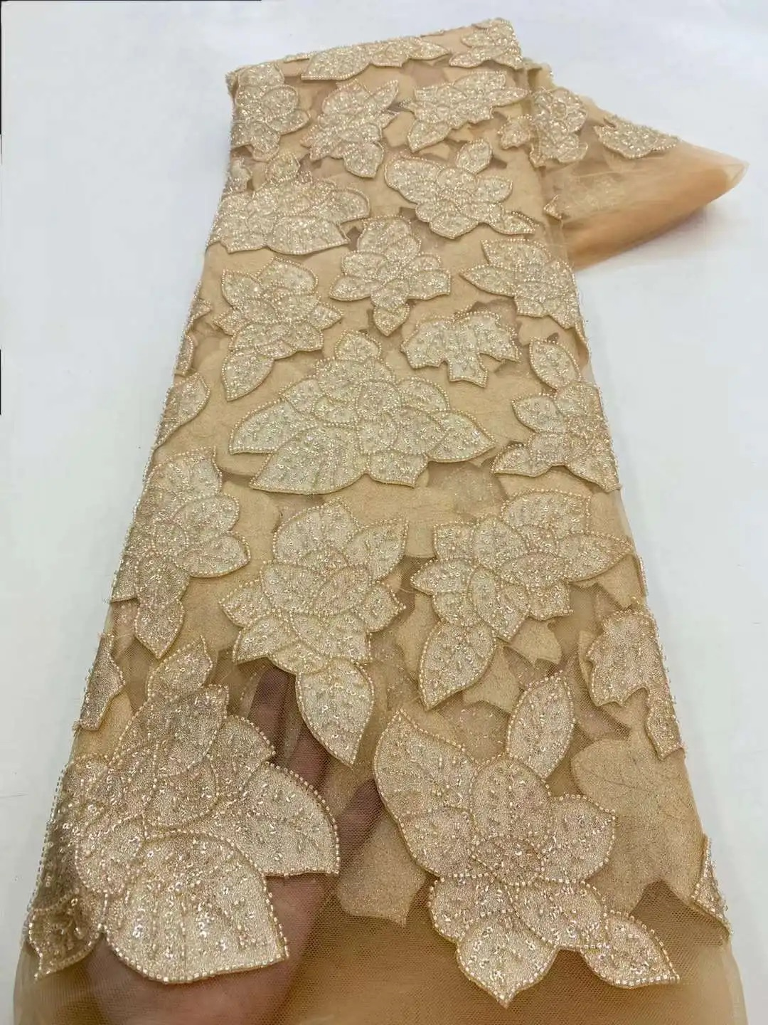 African Beaded Lace Tulle Fabr - огляд і ціна Glitter Tablecloth