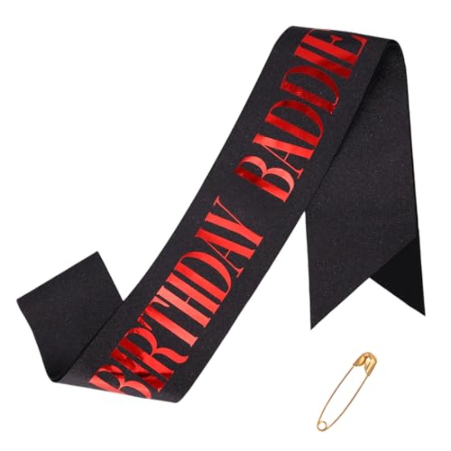 Birthday Baddie Sash, Glitter  - огляд і ціна Birthday Sash Glitter