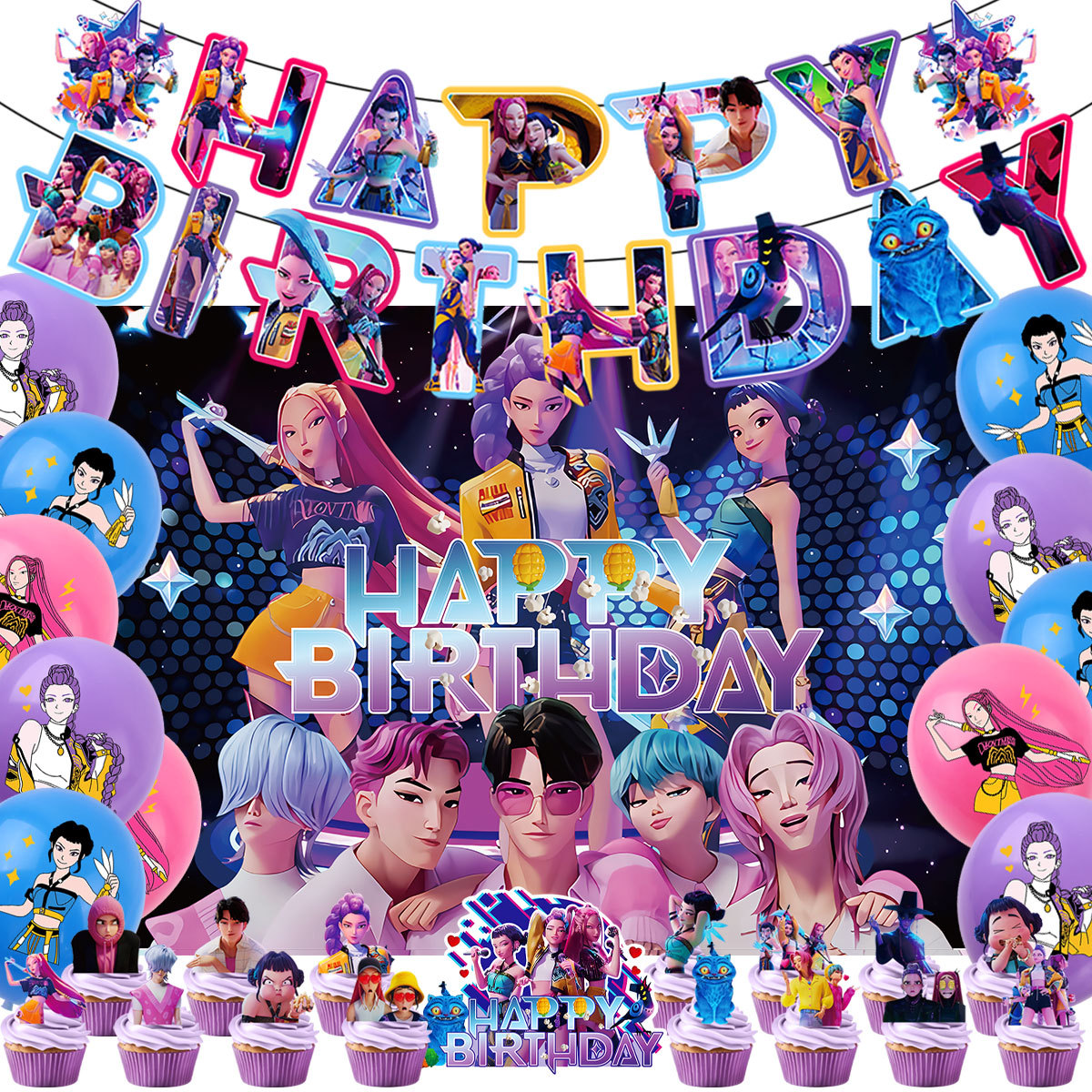 Kpop Disco Music Balloon Arch  - огляд і ціна Balloon Arch Kit