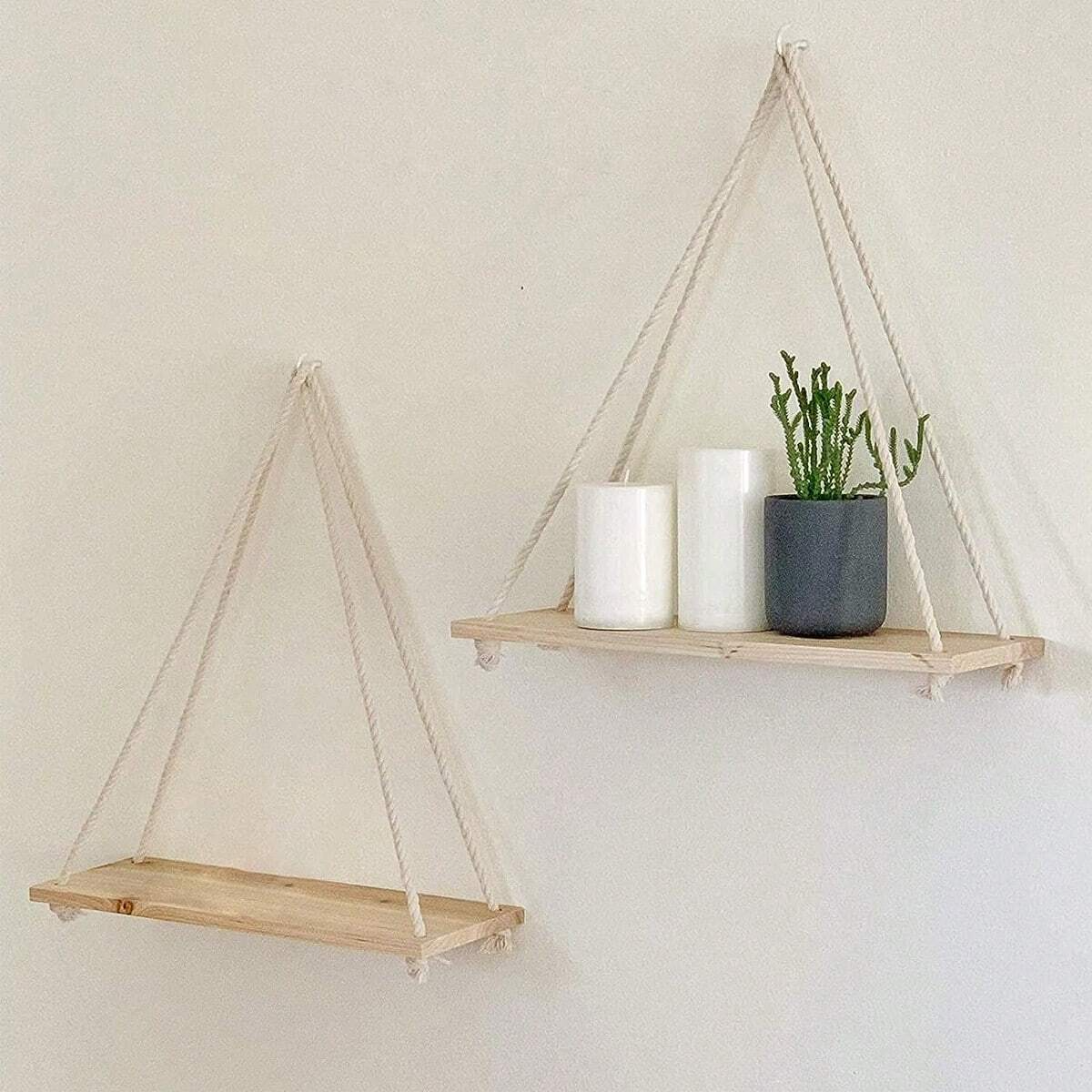 1PC Wooden Swing Hanging Hemp  - огляд і ціна Flower Wall Panel