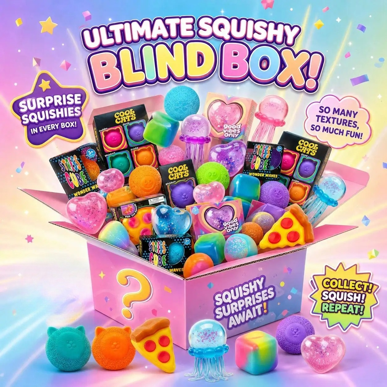 100+ Pieces Assorted Squishy F - огляд і ціна Event Party