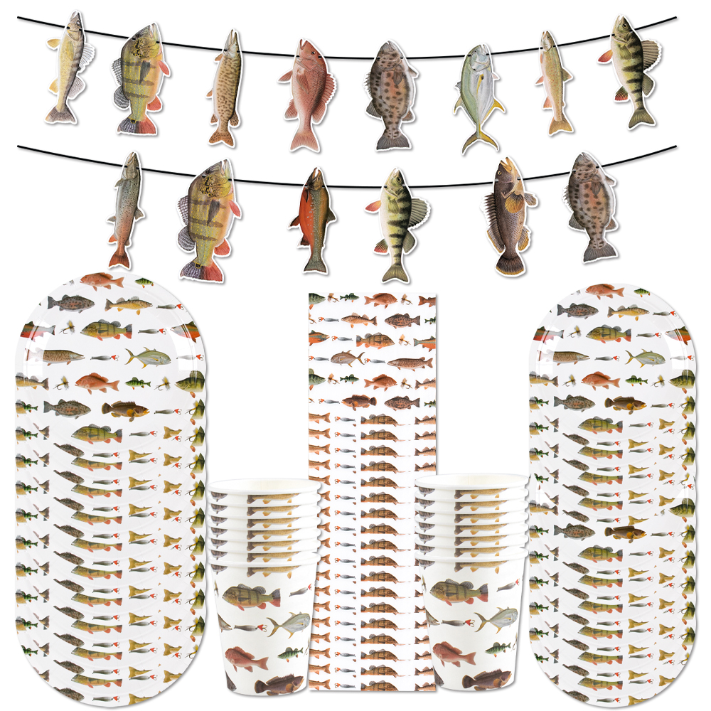 Fishing Themed Party Disposabl - огляд і ціна Table Cloth Disposable
