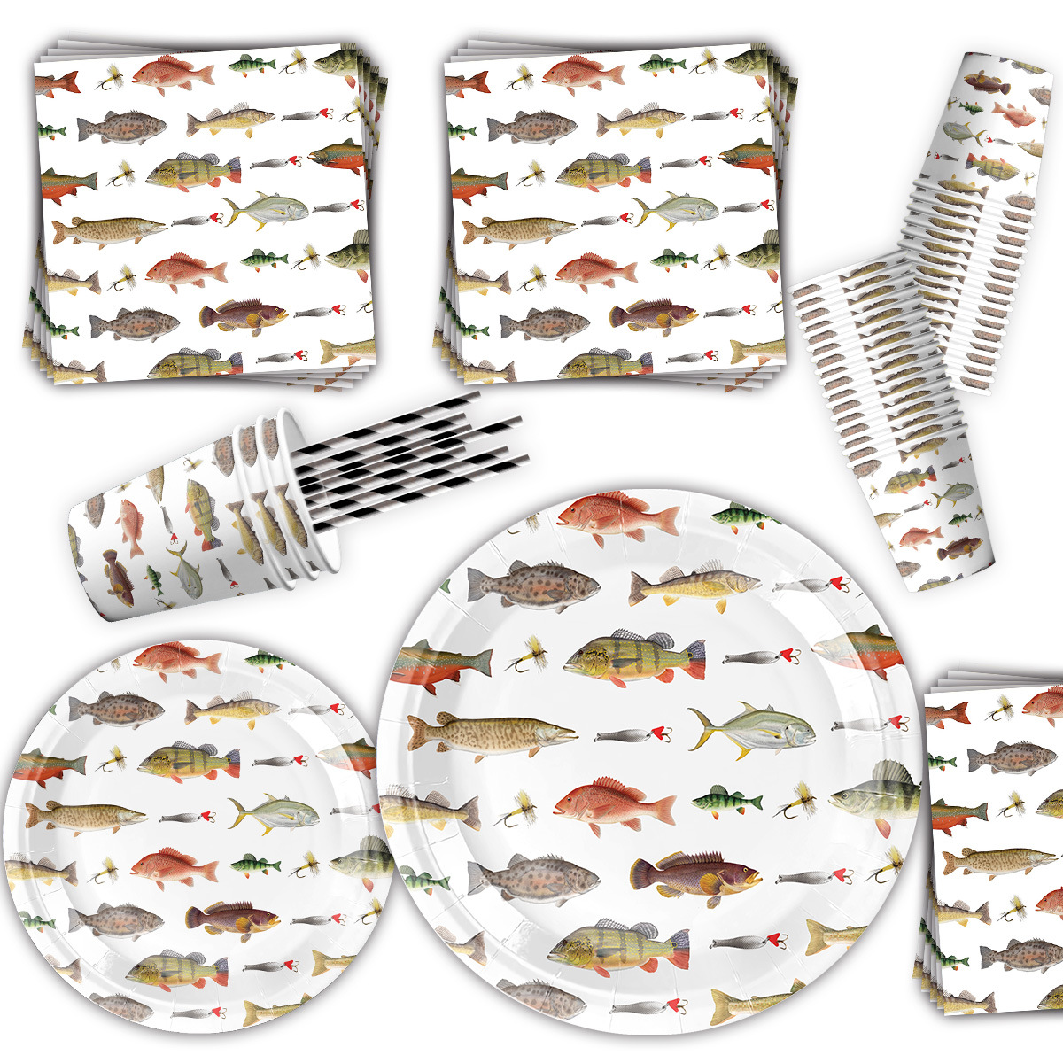 Fishing Themed Party Disposabl - огляд і ціна Table Cloth Disposable