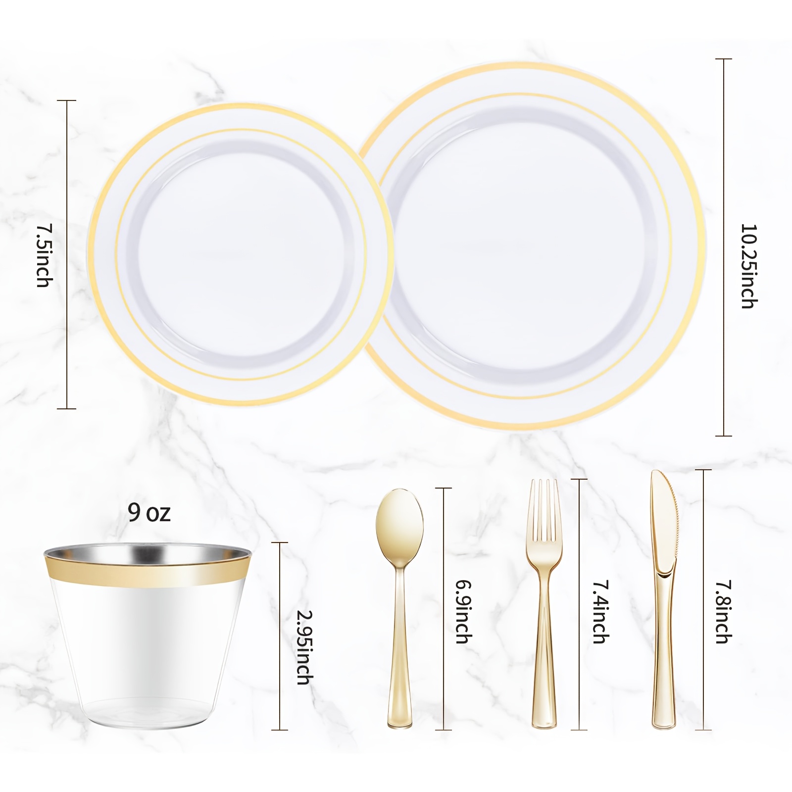 700-Piece Elegant Golden-Trimm - огляд і ціна Napkin Folding Set