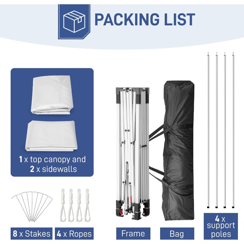 10X10Ft Pop Up Canopy Tent Ins - огляд і ціна Event & Party Supply Photos
