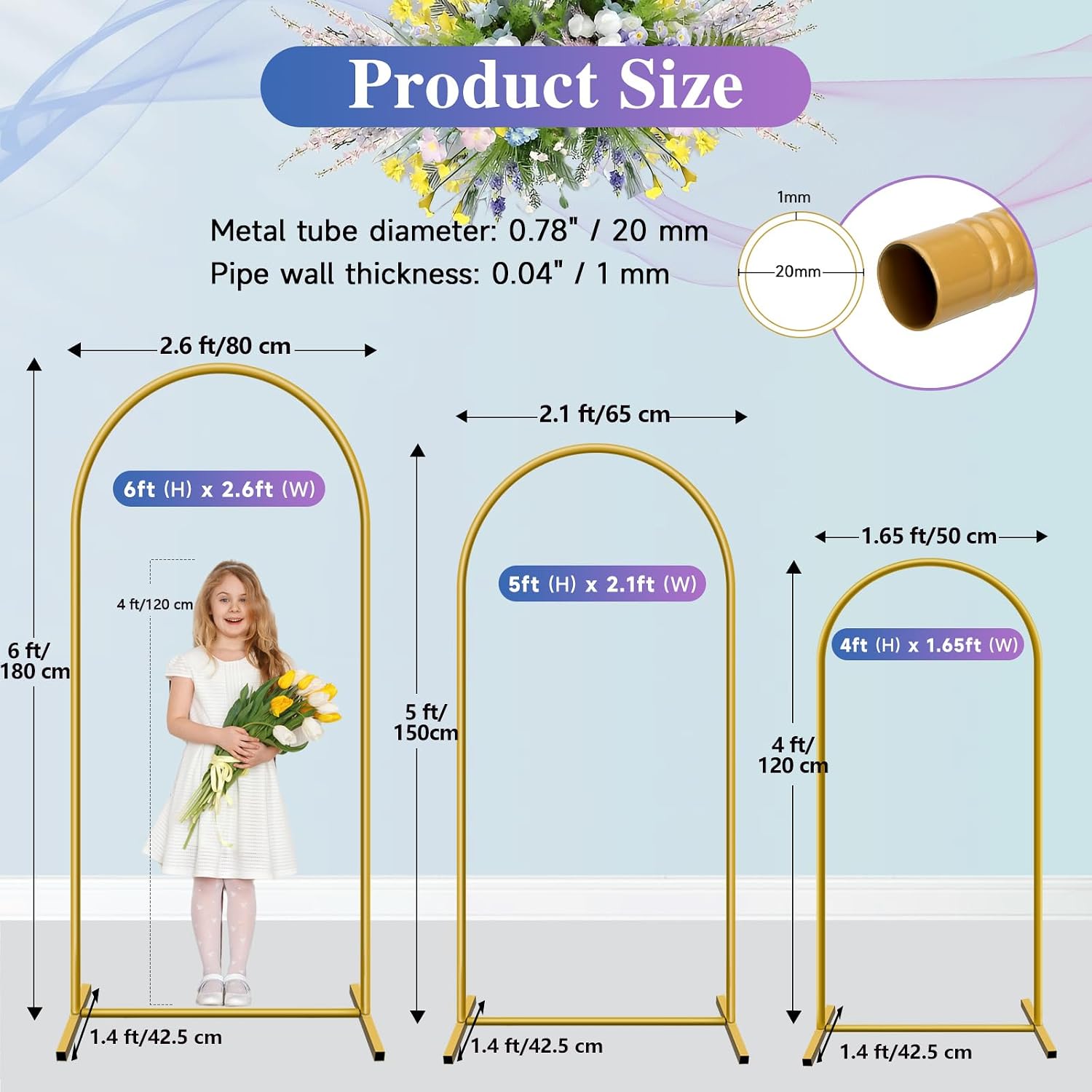 Hemmotop Metal Arch Backdrop S - огляд і ціна Balloon Arch Kit