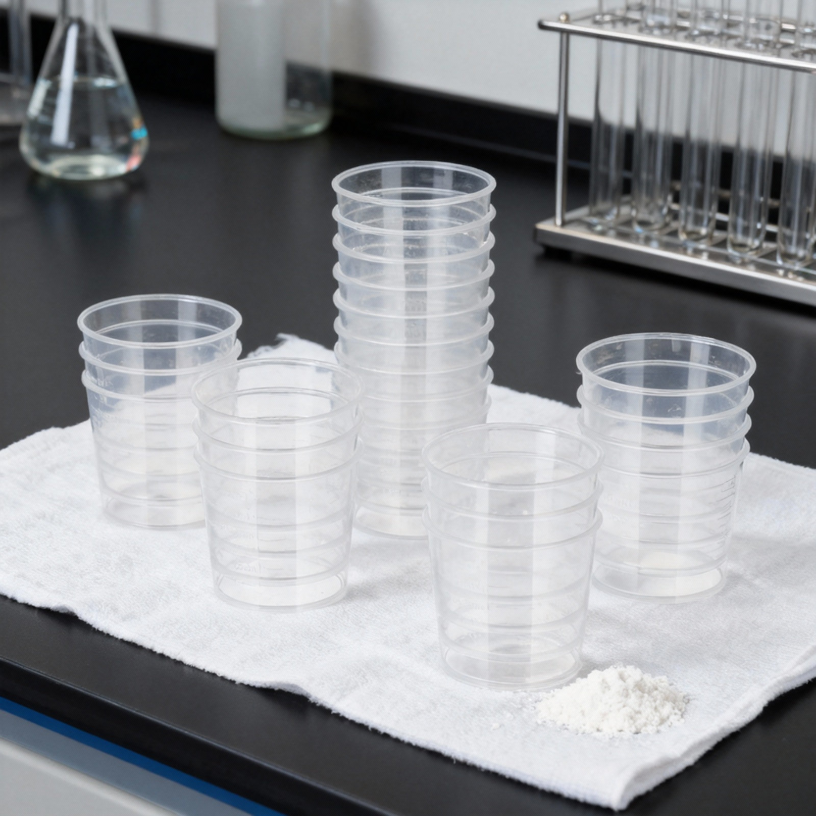 50Pcs Plastic Graduated Measur - огляд і ціна Plastic Cup 50Pcs