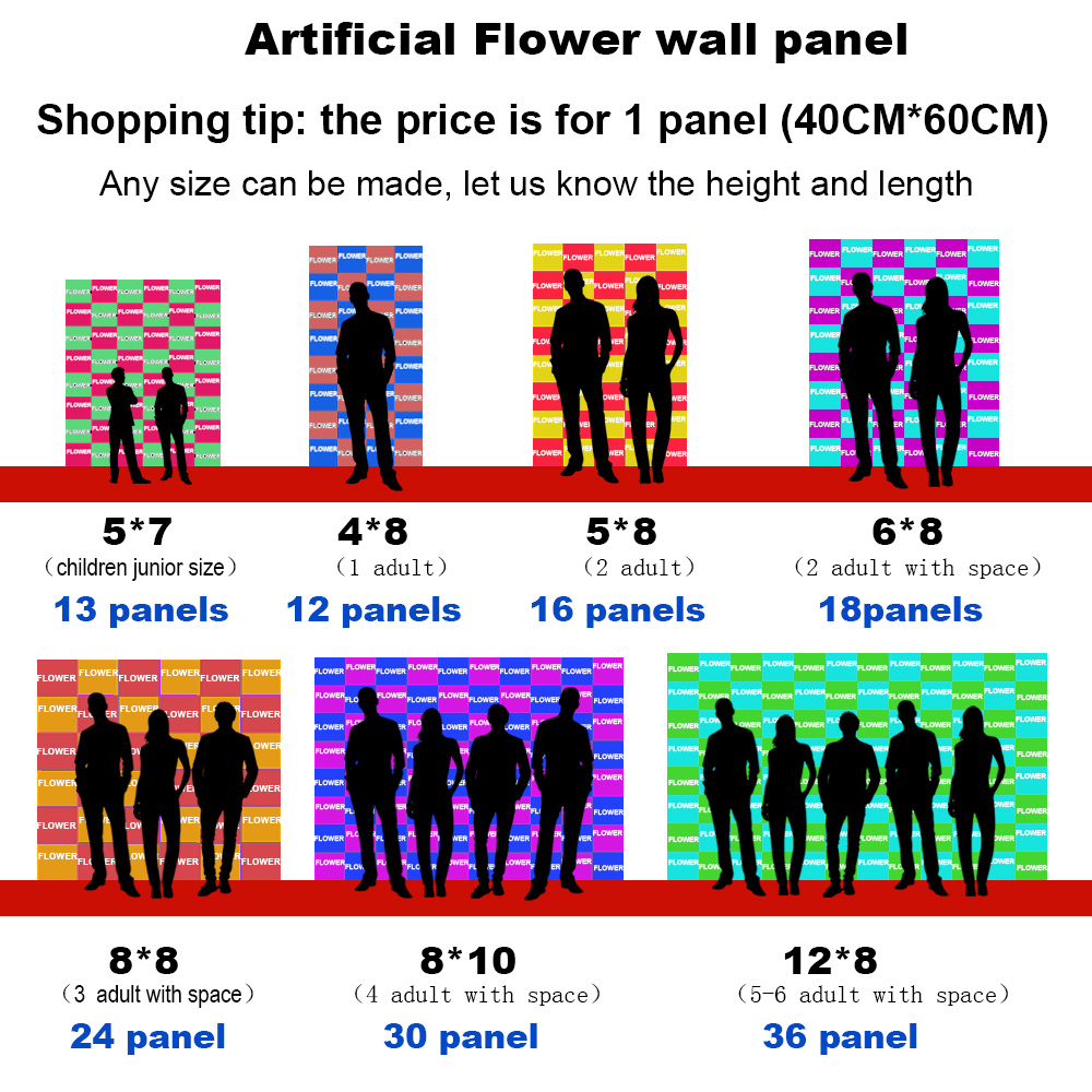15.7*23.6 Inch Artificial Plan - огляд і ціна Flower Wall Panel