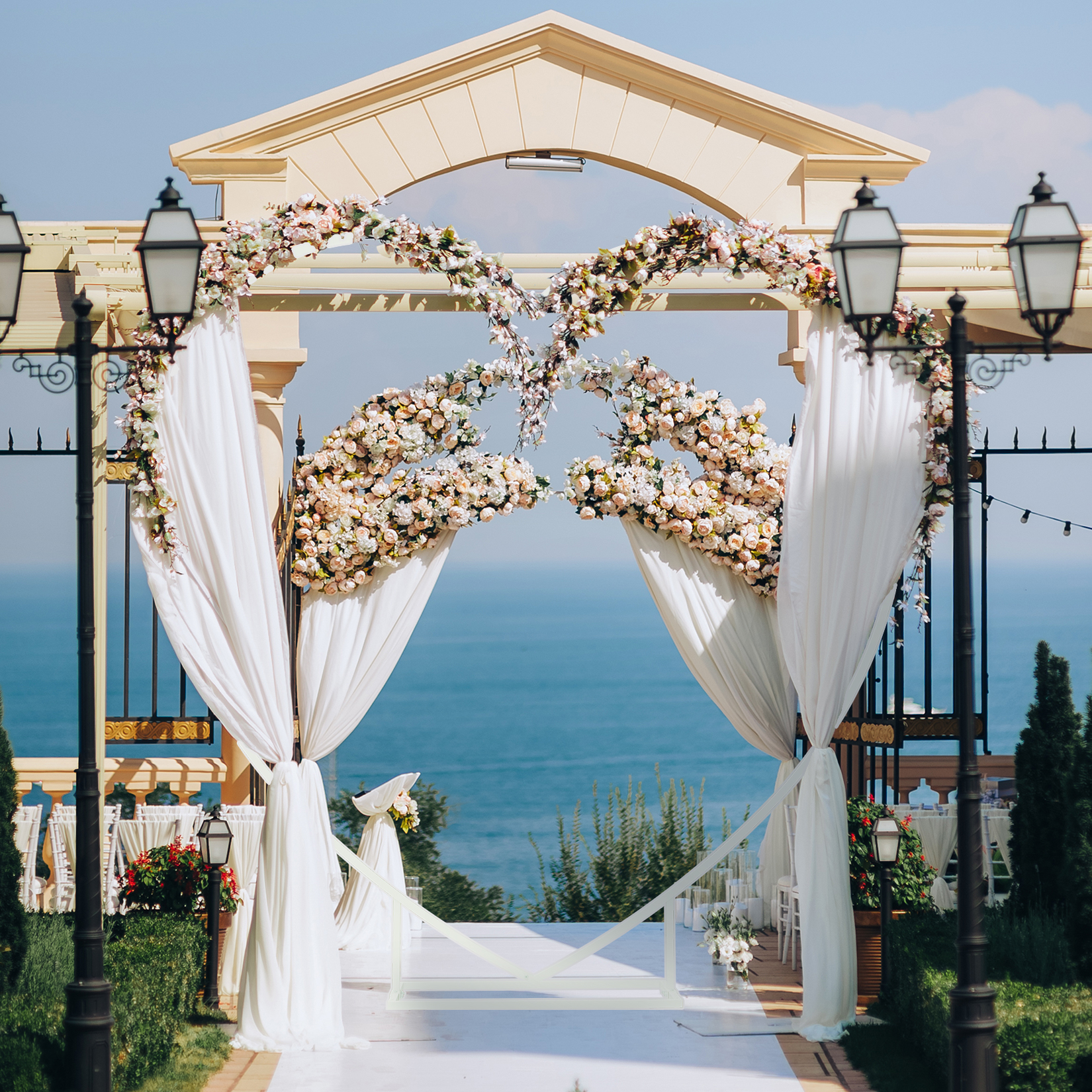 Heart Shaped White Metal Ballo - огляд і ціна Balloon Arch Kit