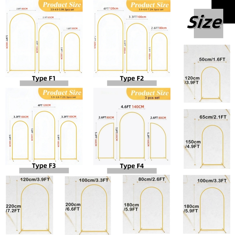 EU Warehouse Gold Metal Balloo - огляд і ціна Balloon Arch Kit