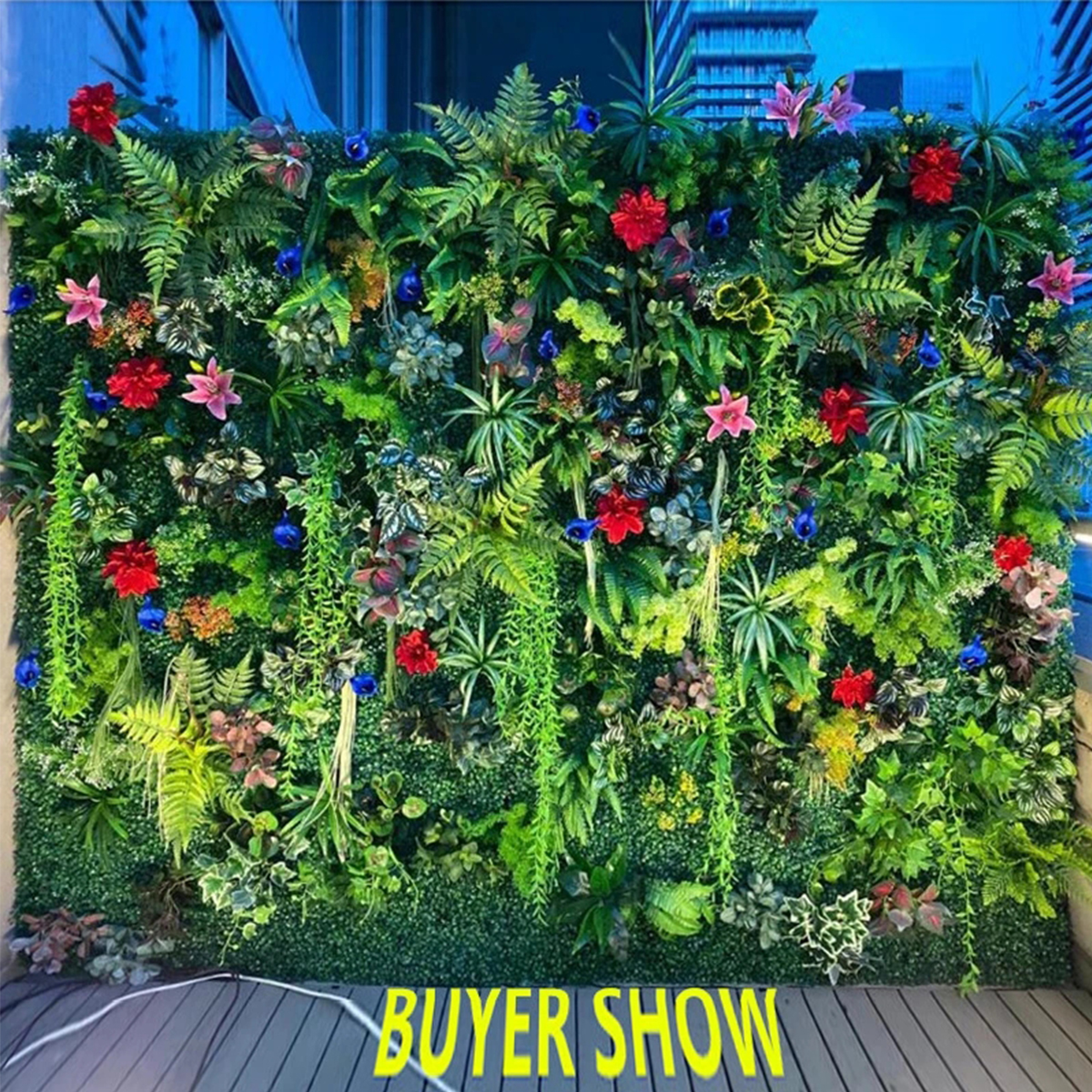Artificial Plant Wall Reusable - огляд і ціна Flower Wall Panel