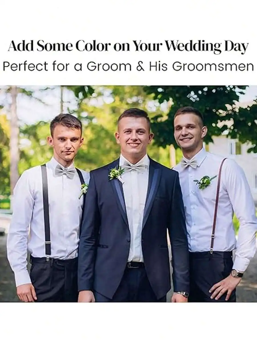 Mens Solid Color Satin Pre-Tie - огляд і ціна Event & Party Supply Photos
