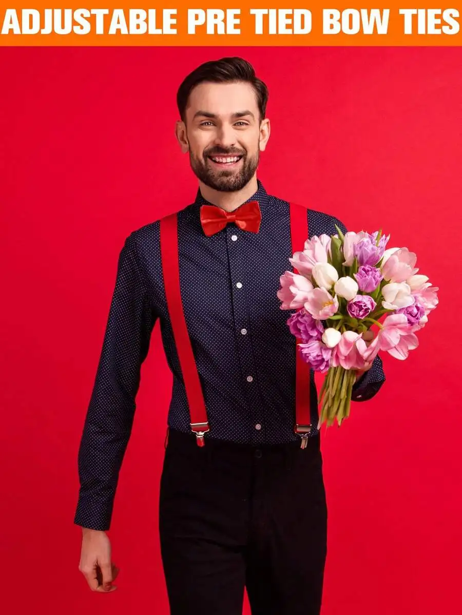Mens Solid Color Satin Pre-Tie - огляд і ціна Event & Party Supply Photos