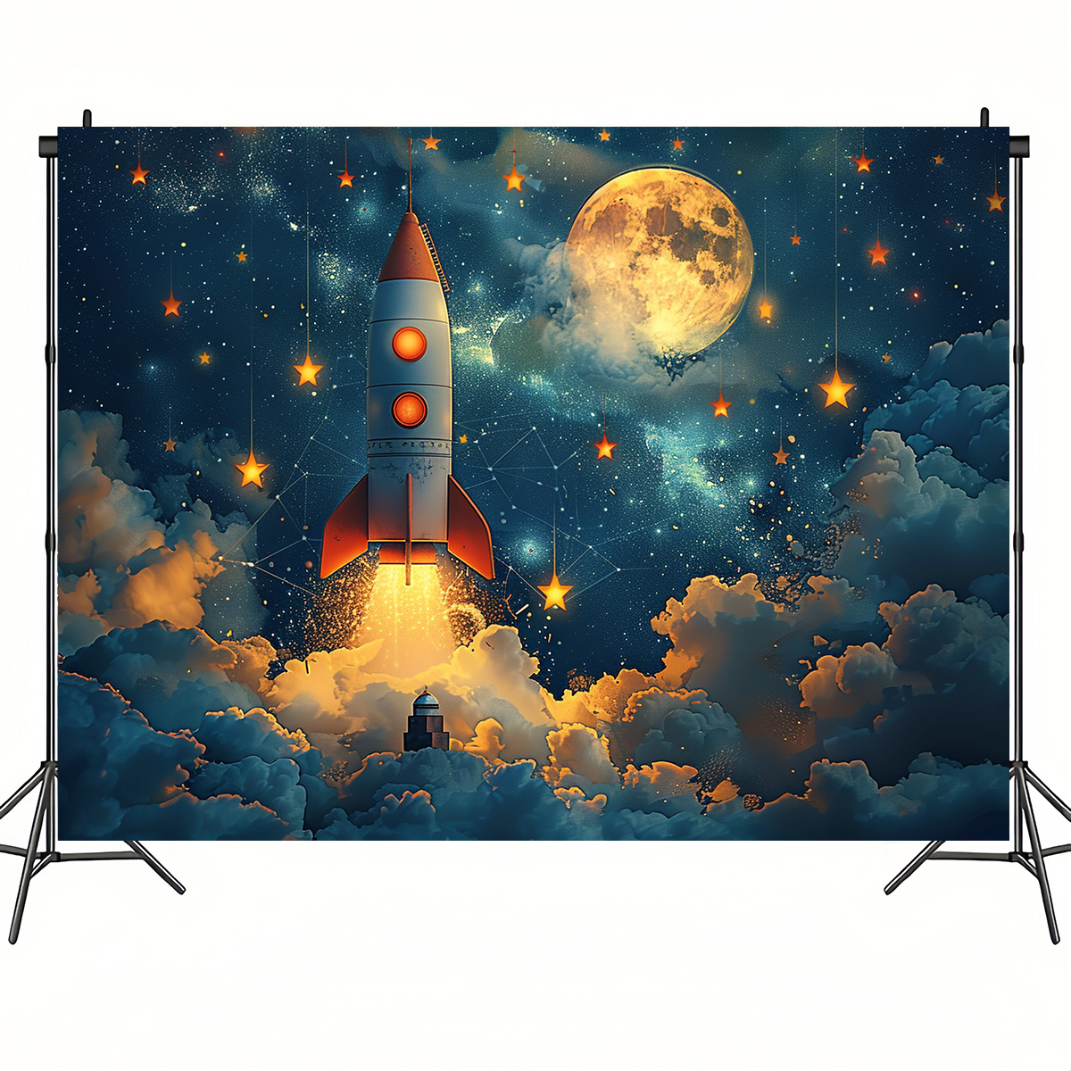 1pc Dreamy Night Sky Rocket Wa - огляд і ціна Event Launch Party