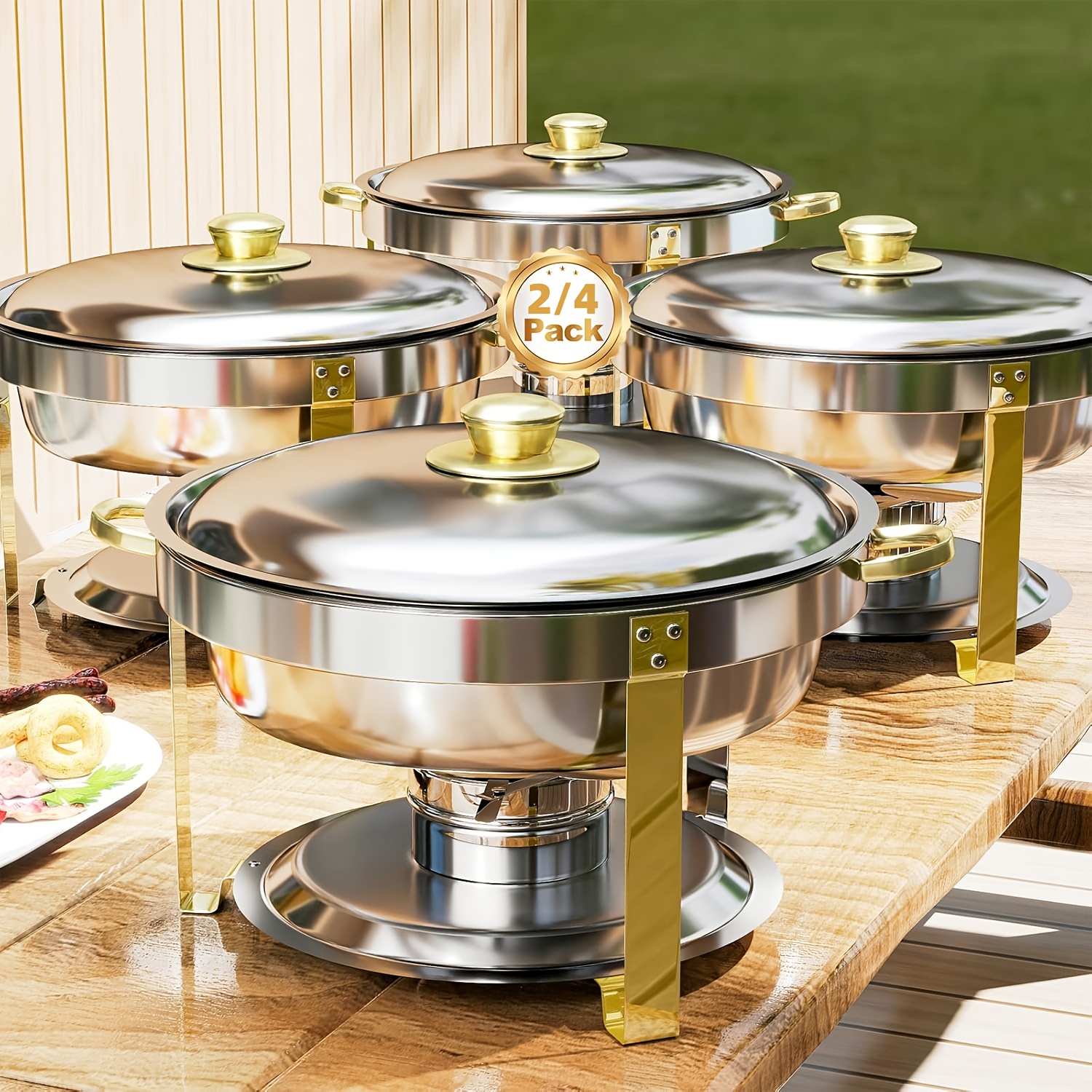 6/9QT Chafing Dishes For Buffe - огляд і ціна Event & Party Supply Photos