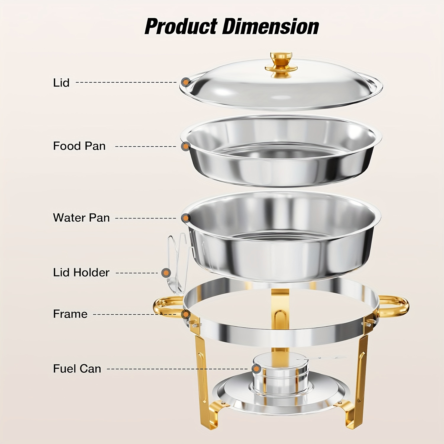 6/9QT Chafing Dishes For Buffe - огляд і ціна Event & Party Supply Photos