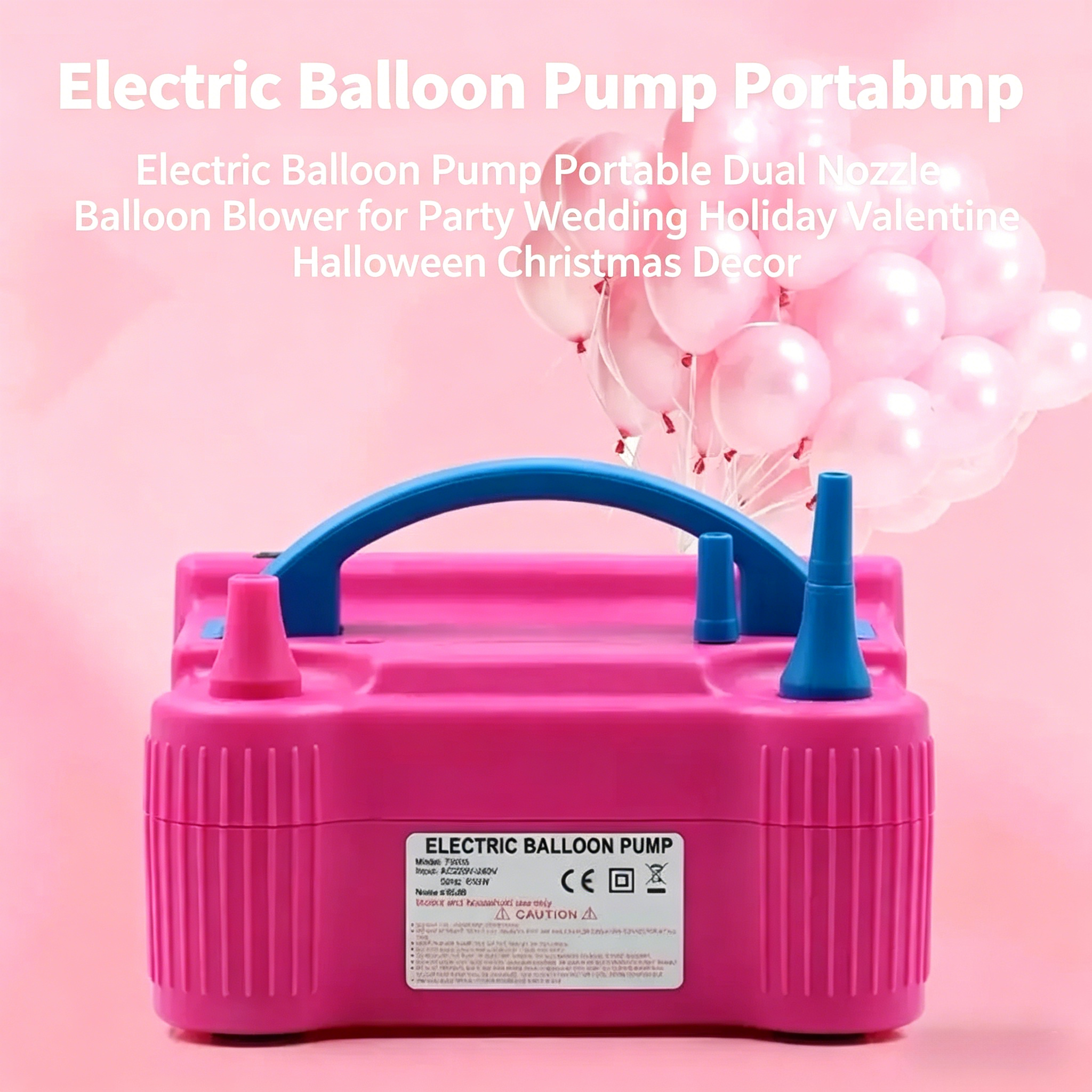 Portable Electric Balloon Blow - огляд і ціна Balloon Pump Hand